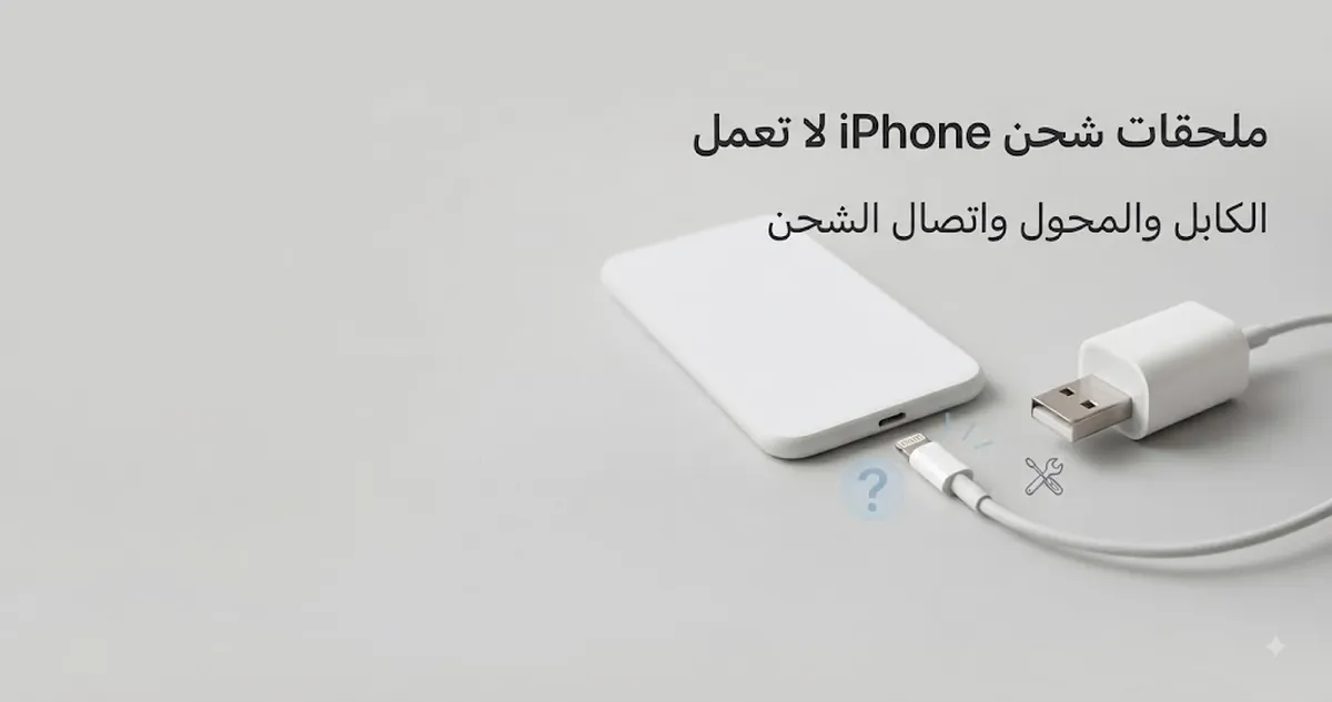 استكشاف مشكلات ملحقات شحن iPhone مع مشكلات الكابل والمحول واتصال الشحن