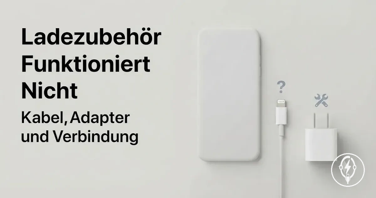 Fehlersuche bei iPhone-Ladezubehör mit Kabel, Adapter und Verbindungsproblemen