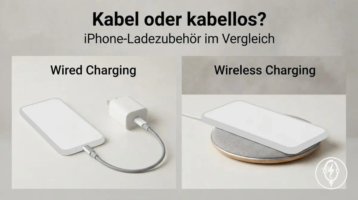 Kabelgebundenes und kabelloses iPhone-Ladezubehör im direkten Vergleich