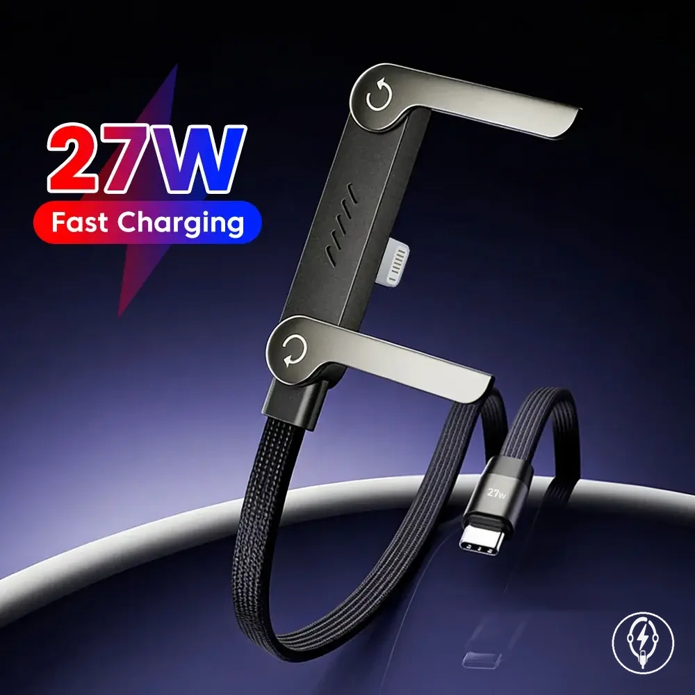 Lightning-Schnellladekabel mit faltbarem Ständer für iPhone