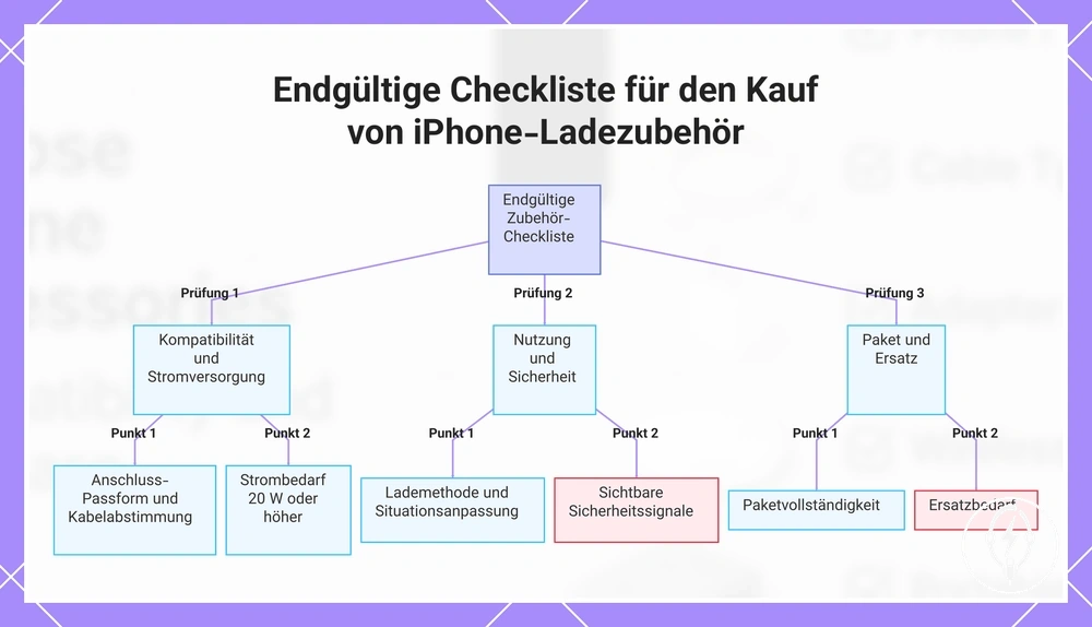 Endgültige Checkliste für den Kauf von iPhone-Ladezubehör