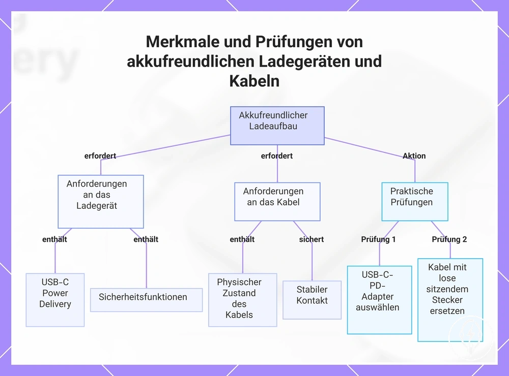 Merkmale und Prüfungen von akkufreundlichen Ladegeräten und Kabeln