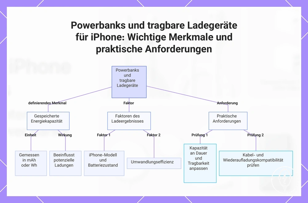 Powerbanks und tragbare Ladegeräte für iPhone: Wichtige Merkmale und praktische Anforderungen