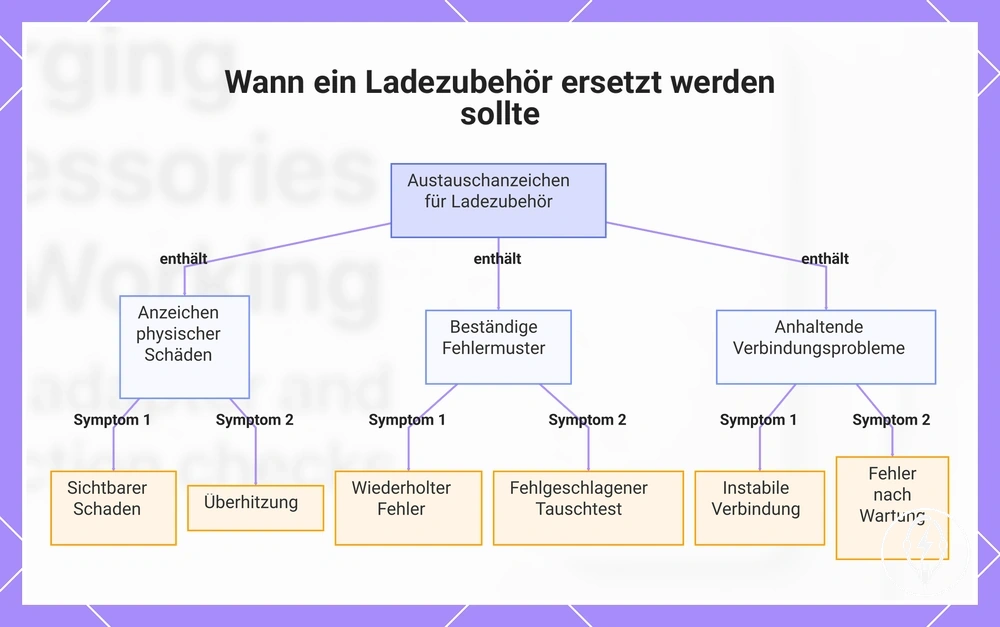 Wann ein Ladezubehör ersetzt werden sollte
