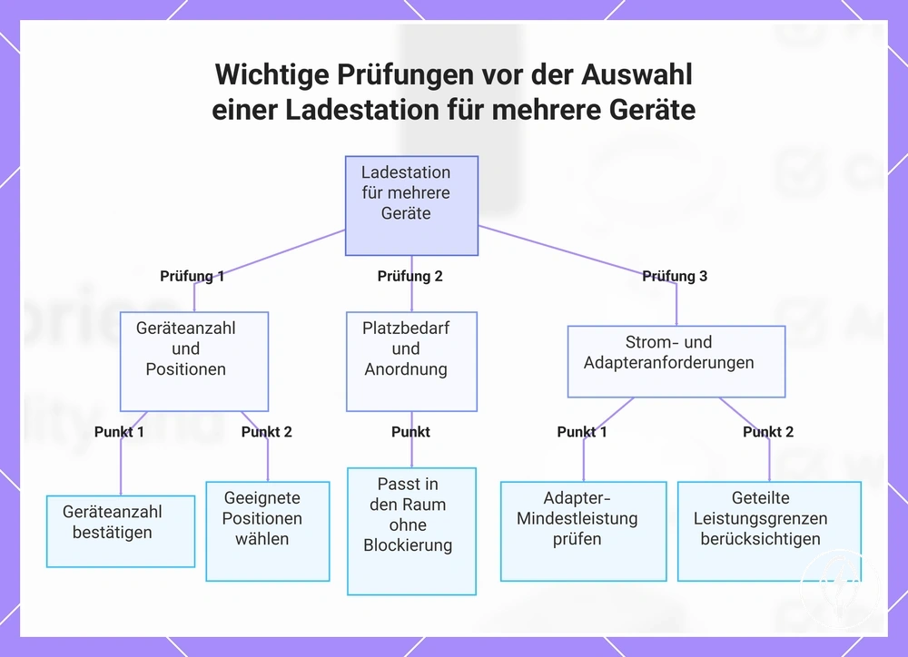 Wichtige Prüfungen vor der Auswahl einer Ladestation für mehrere Geräte