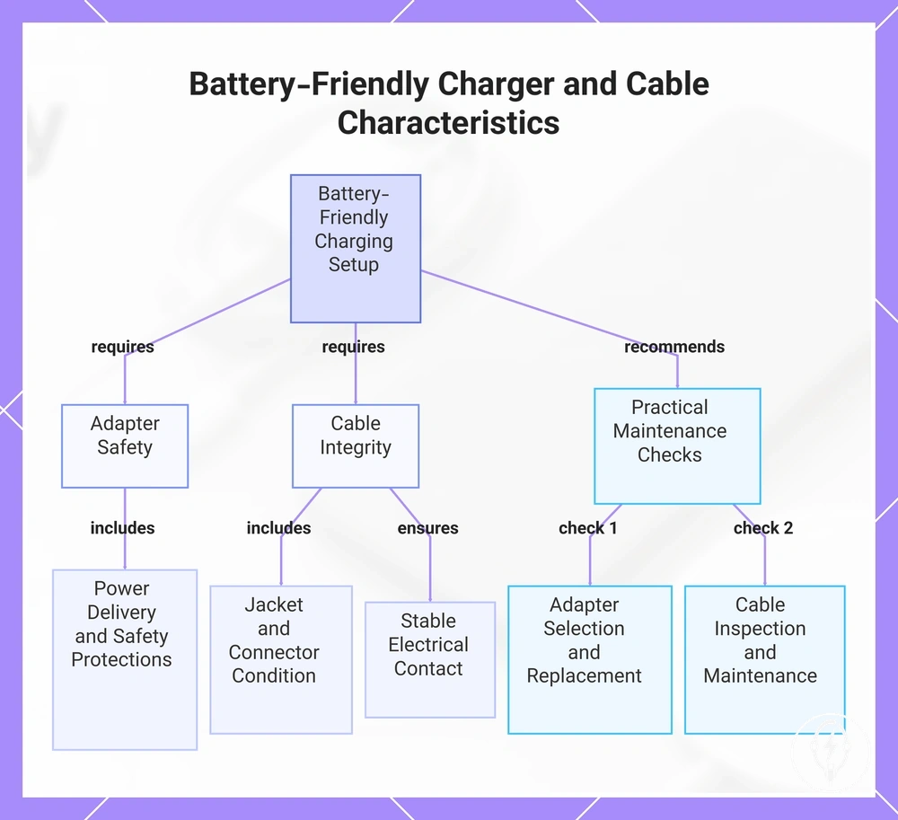Battery-Friendly Charger and Cable Characteristics