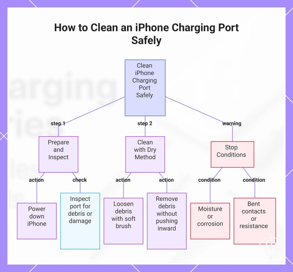 How to Clean an iPhone Charging Port Safely