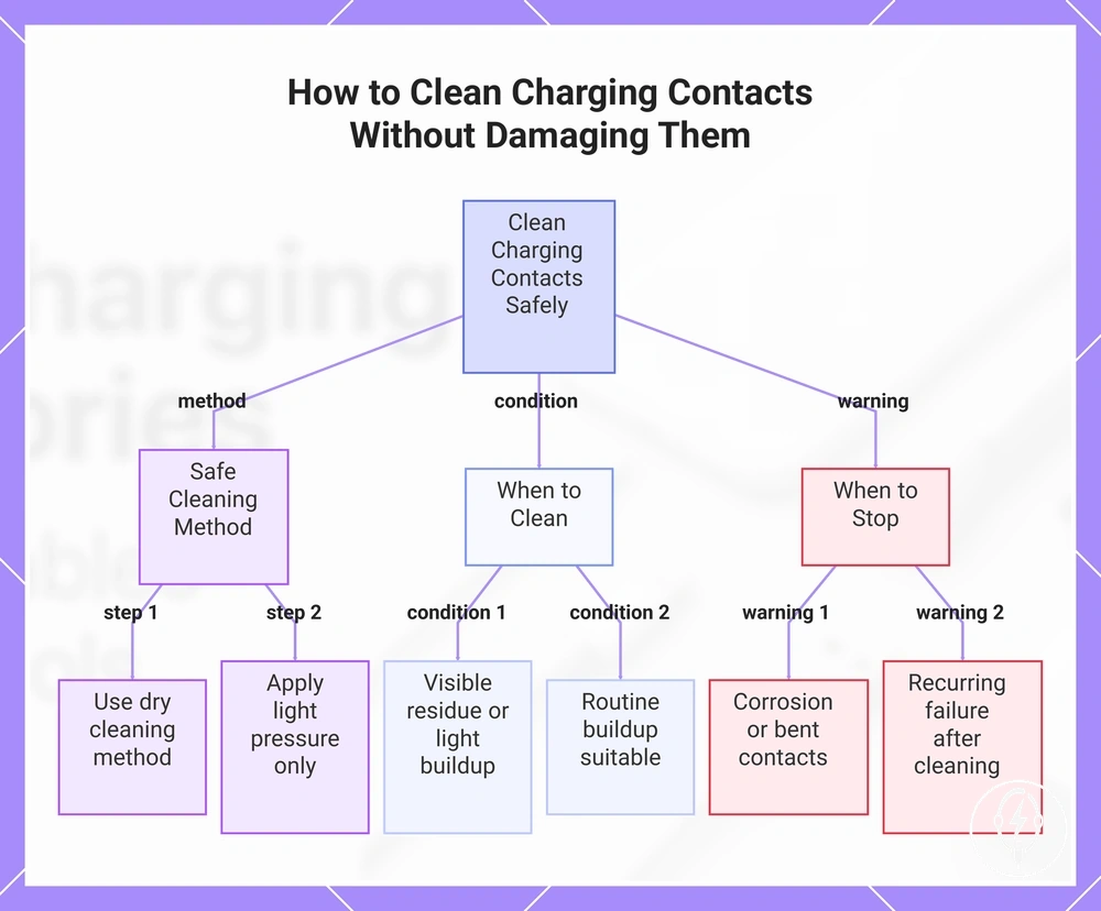 How to Clean Charging Contacts Without Damaging Them