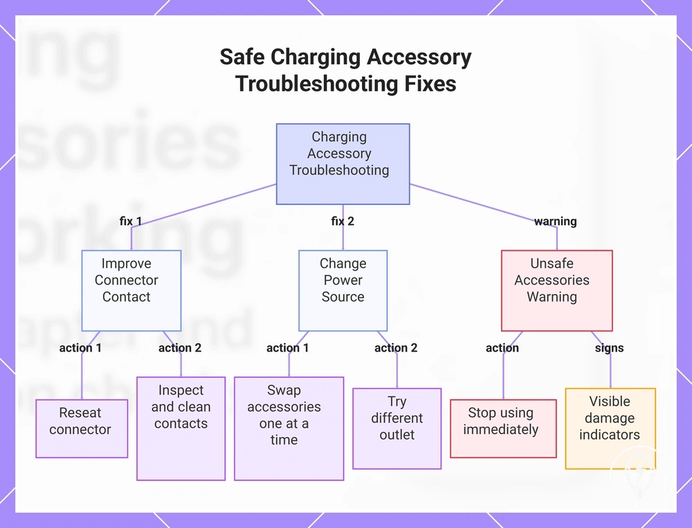 Safe Charging Accessory Troubleshooting Fixes