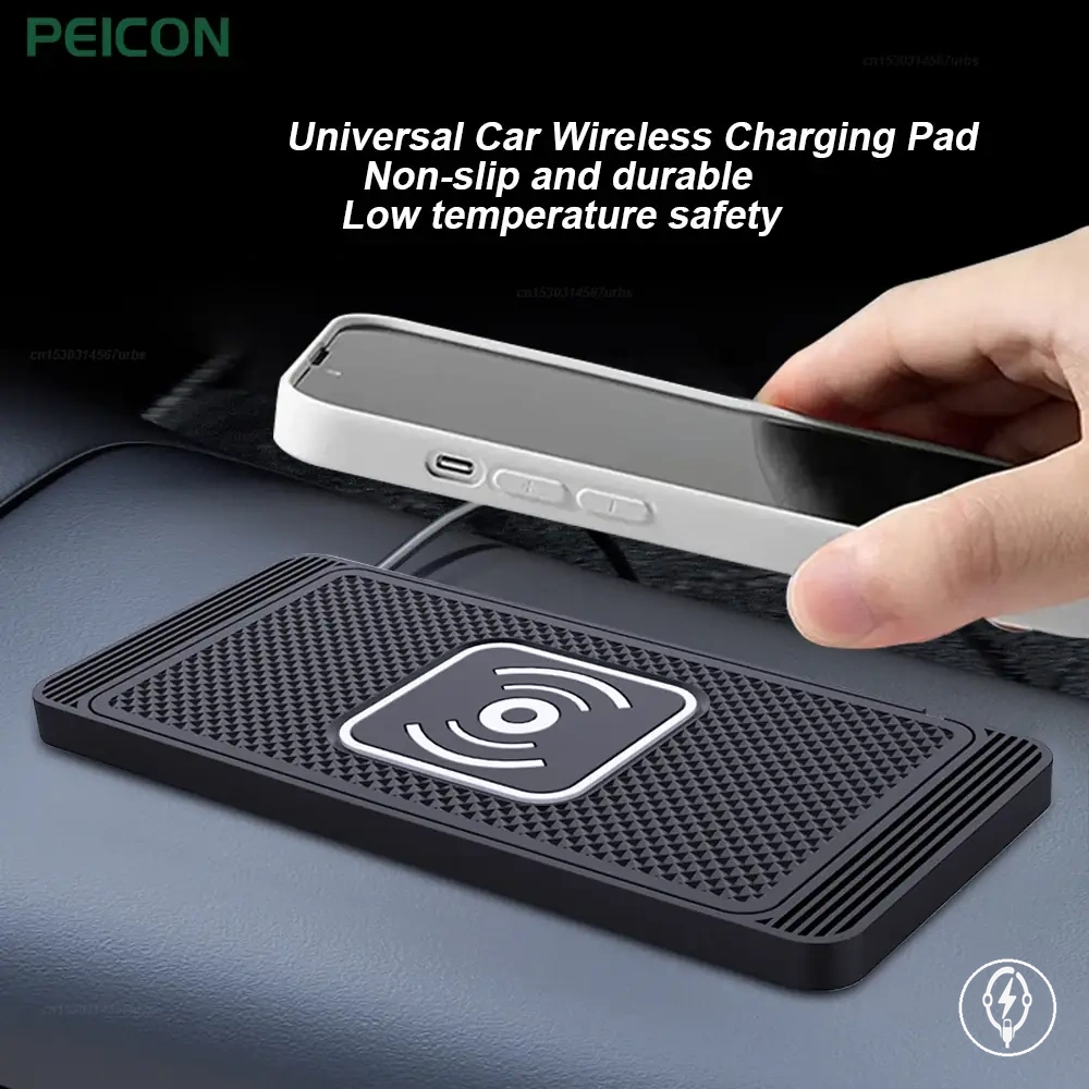 Base y soporte de carga inalámbrica para coche para iPhone y teléfonos compatibles