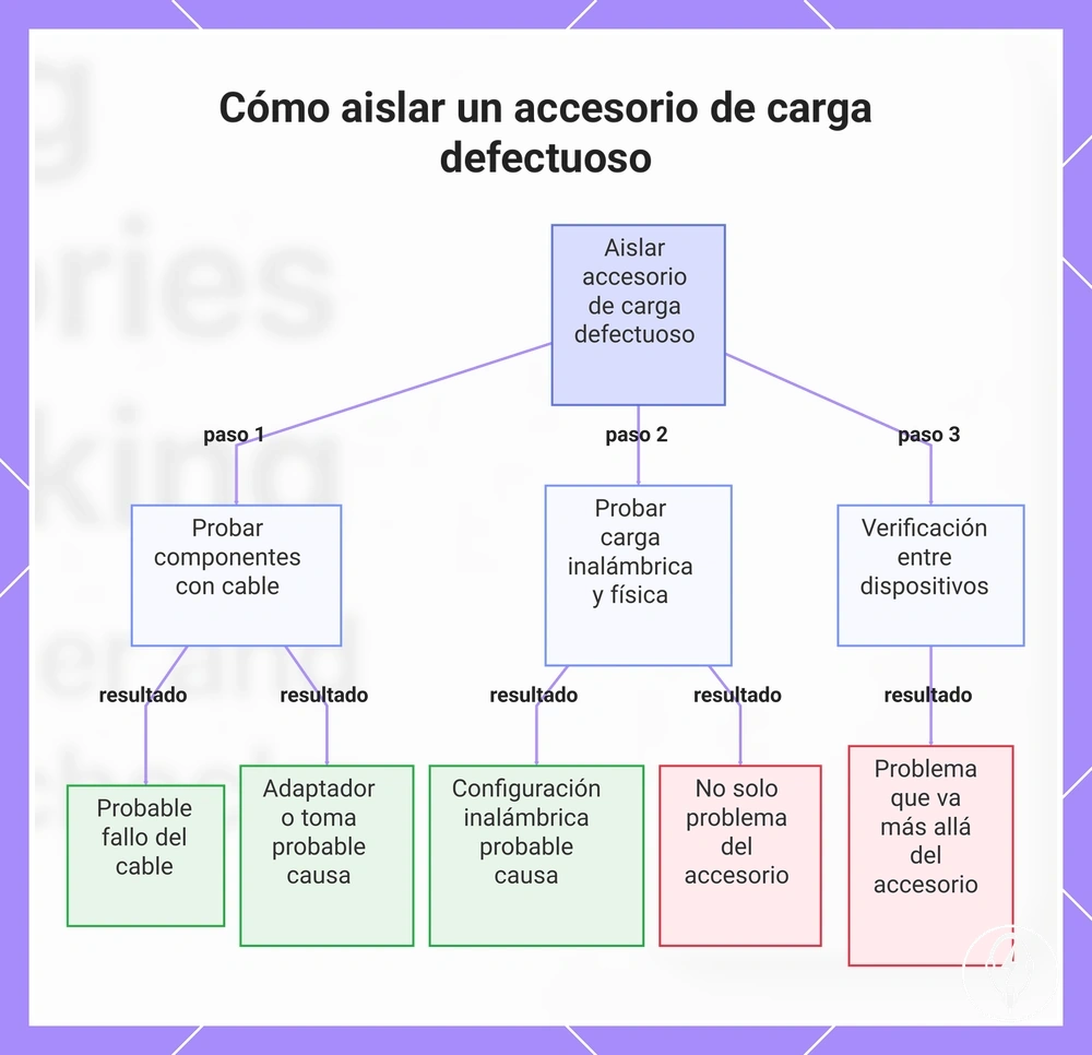 Cómo aislar un accesorio de carga defectuoso