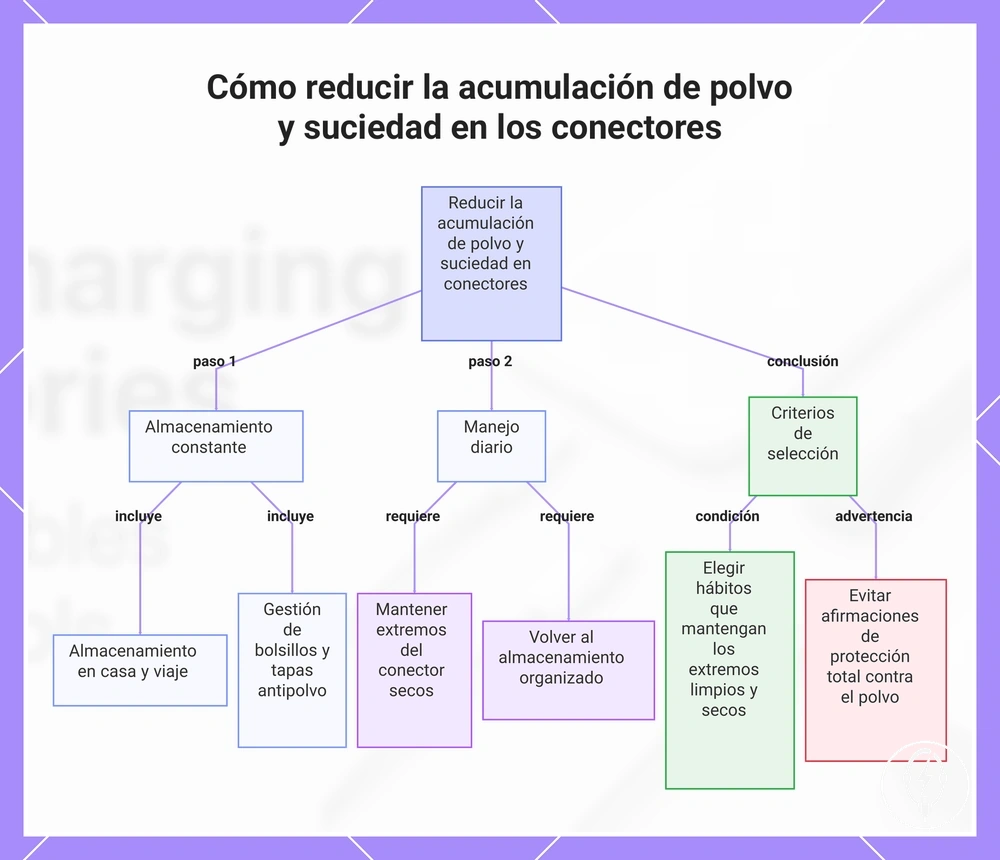 Cómo reducir la acumulación de polvo y suciedad en los conectores