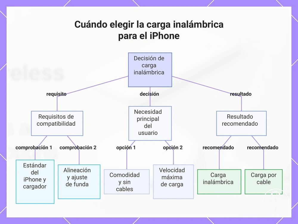 Cuándo elegir la carga inalámbrica para el iPhone