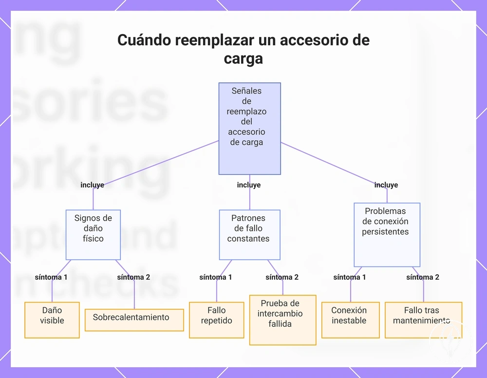 Cuándo reemplazar un accesorio de carga