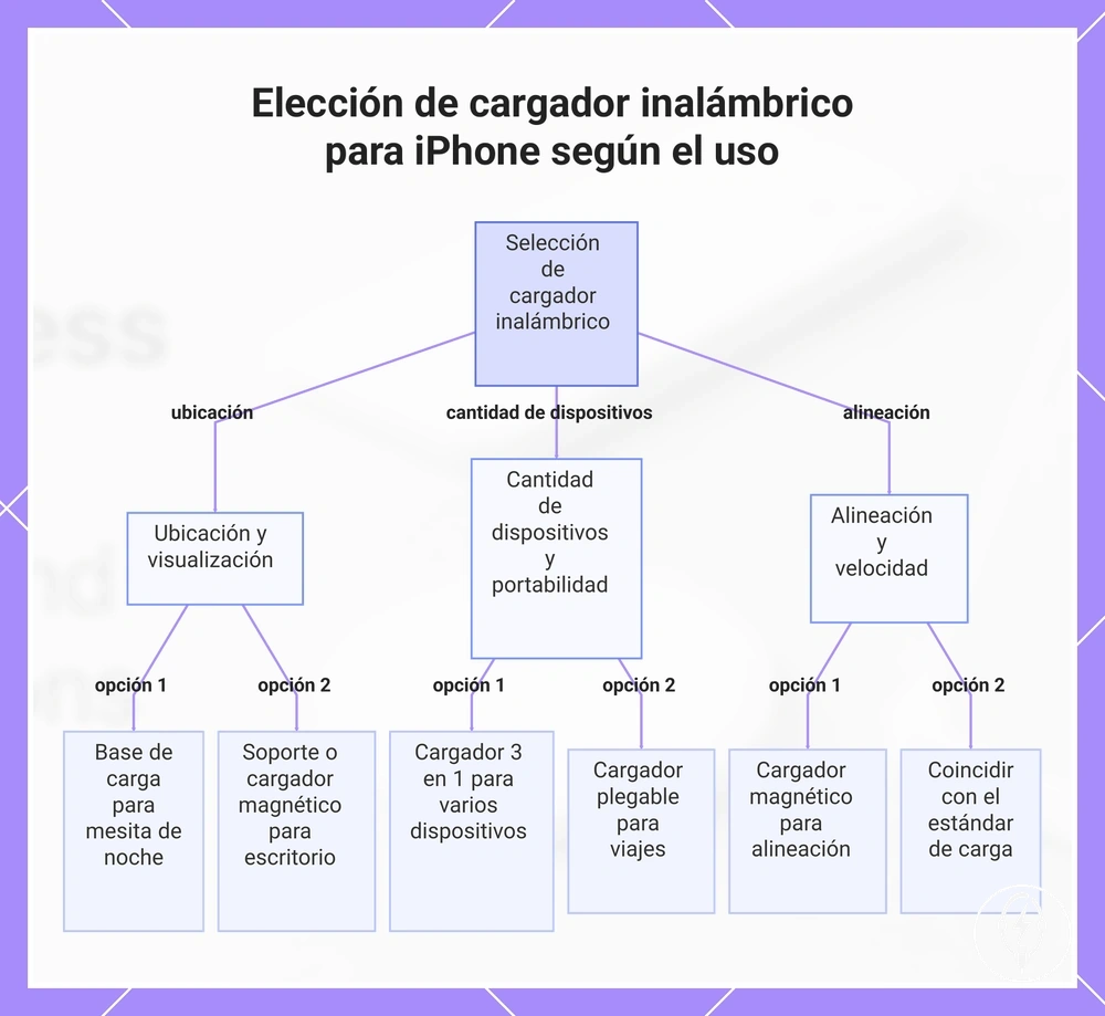 Elección de cargador inalámbrico para iPhone según el uso