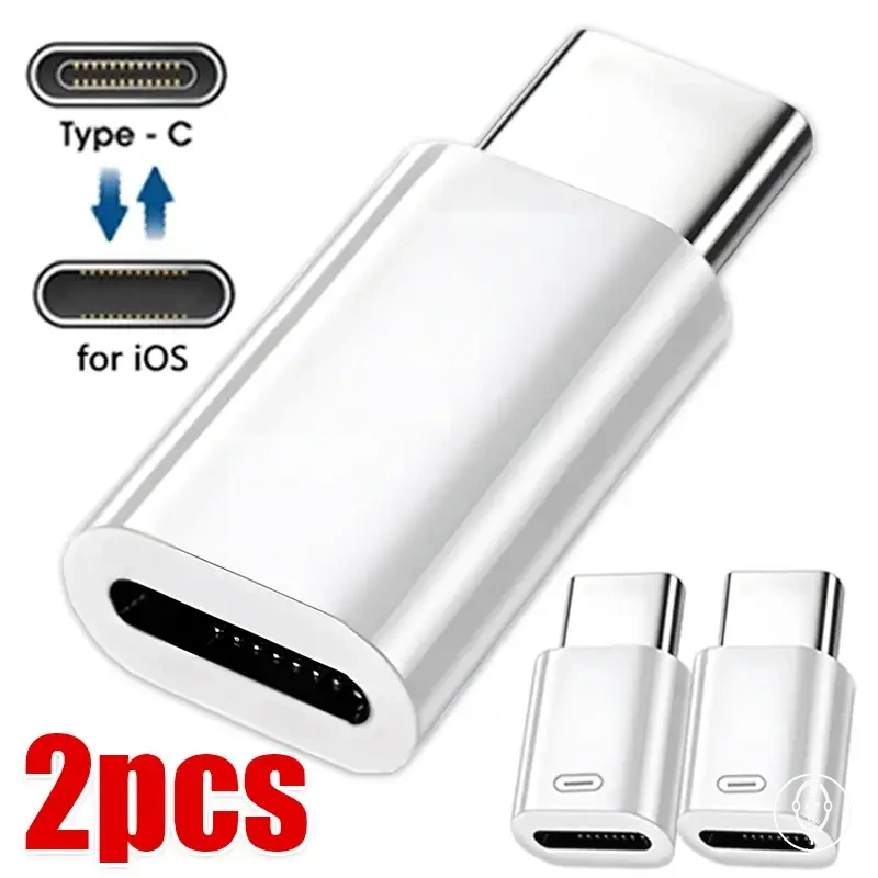 Adaptateur Lightning femelle vers USB-C mâle pour charge et conversion de données