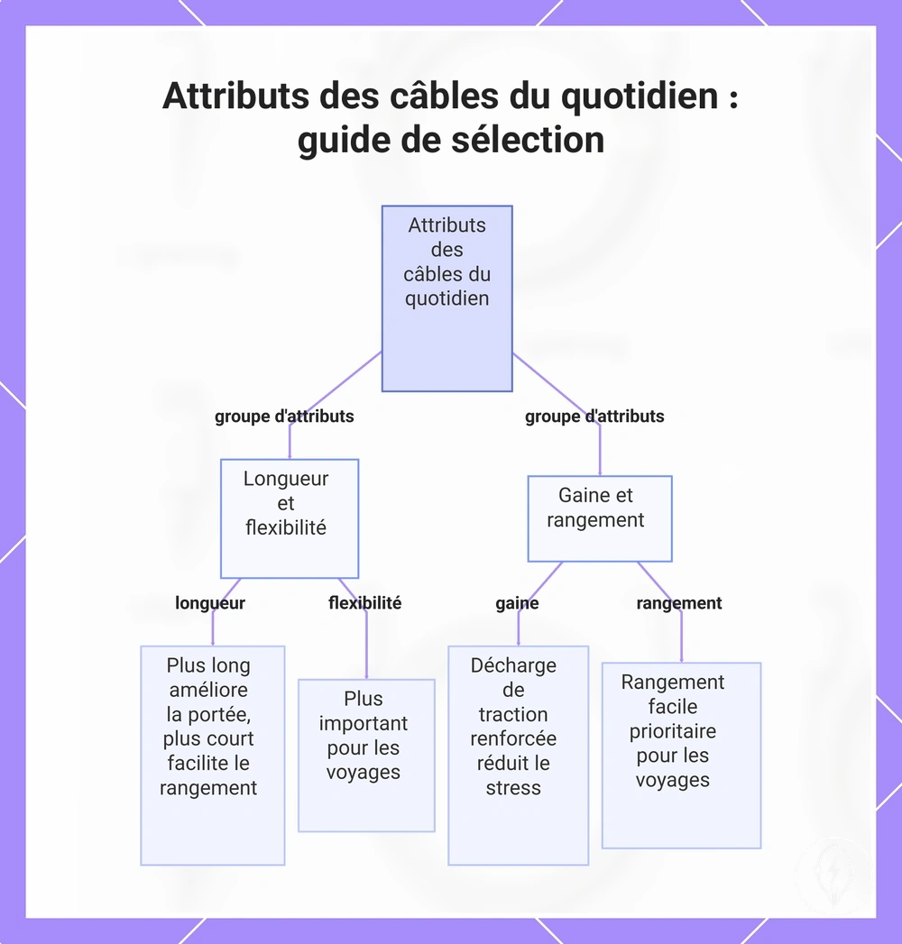 Attributs des câbles du quotidien : guide de sélection
