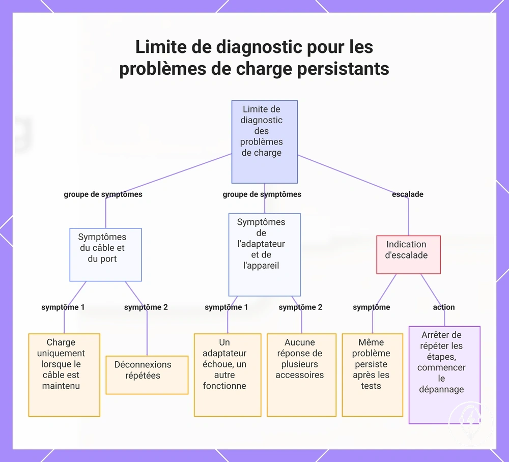 Limite de diagnostic pour les problèmes de charge persistants
