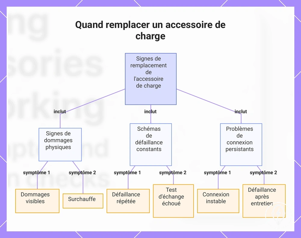 Quand remplacer un accessoire de charge