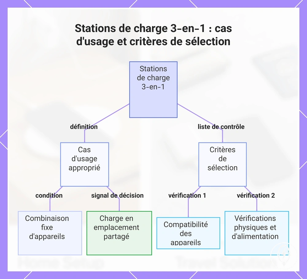 Stations de charge 3-en-1 : cas d'usage et critères de sélection