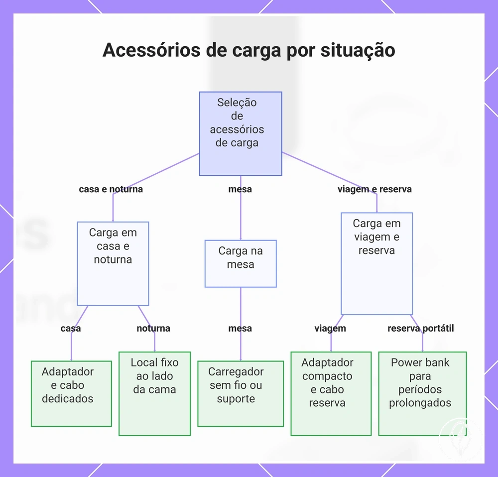 Acessórios de carga por situação