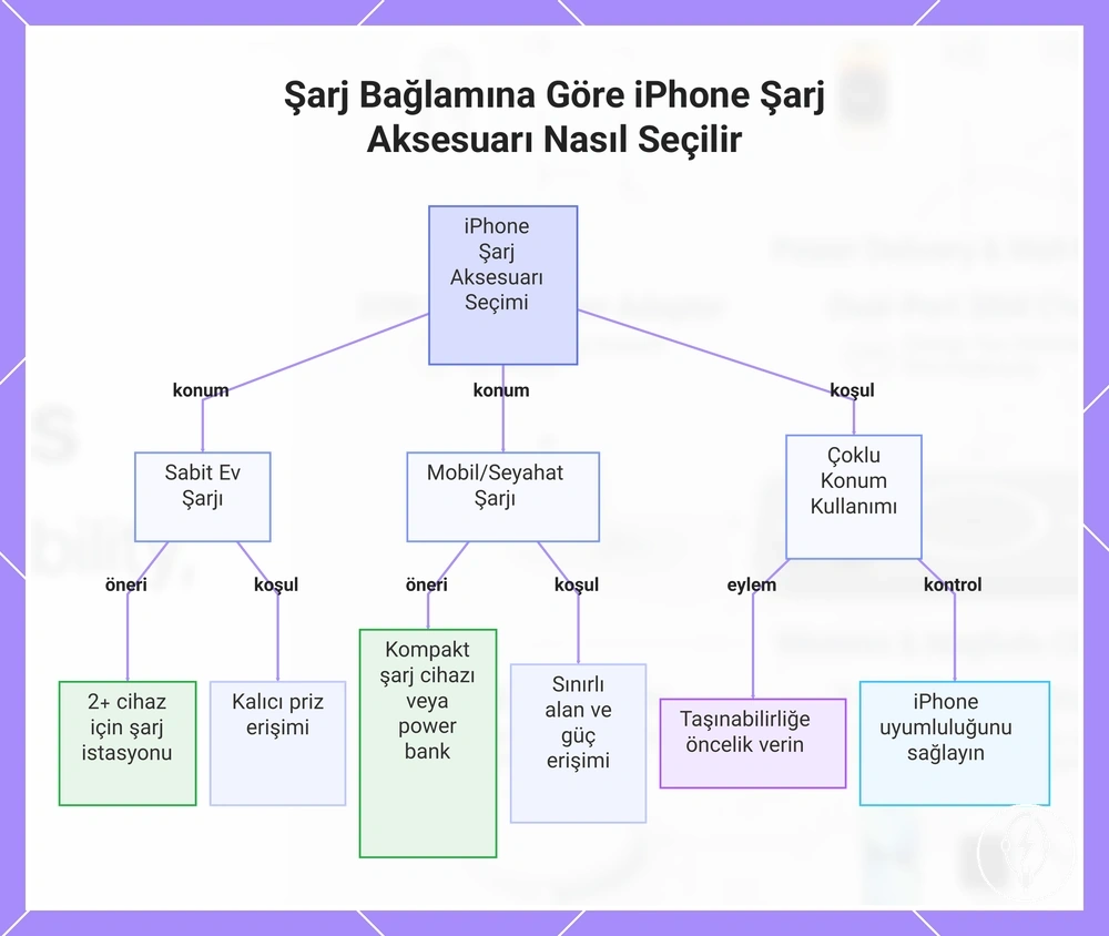 Şarj Bağlamına Göre iPhone Şarj Aksesuarı Nasıl Seçilir