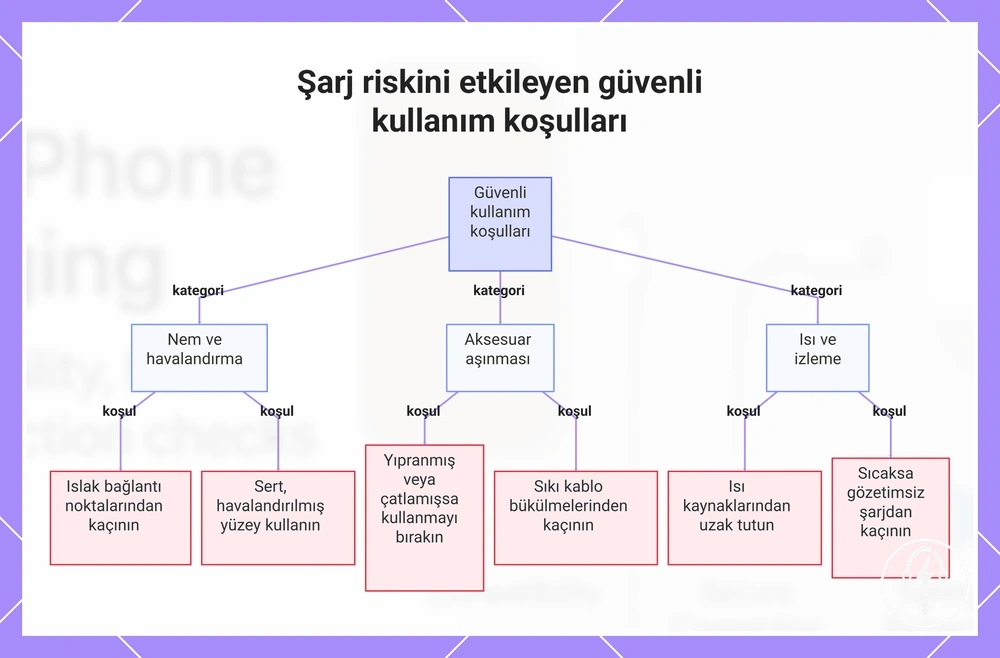 Şarj riskini etkileyen güvenli kullanım koşulları