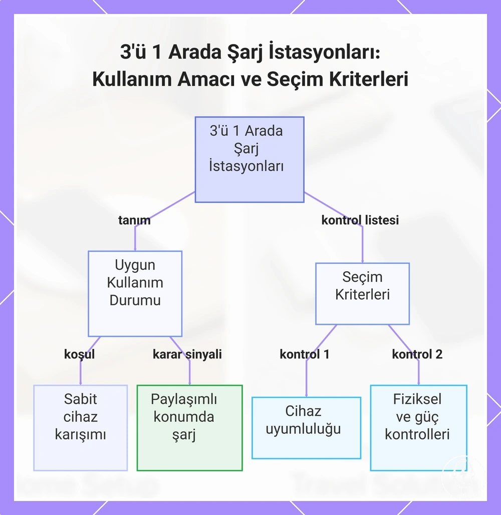 3'ü 1 Arada Şarj İstasyonları: Kullanım Amacı ve Seçim Kriterleri