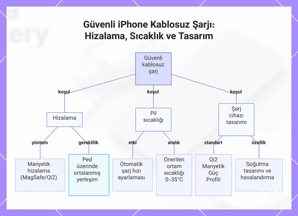 Güvenli iPhone Kablosuz Şarjı: Hizalama, Sıcaklık ve Tasarım