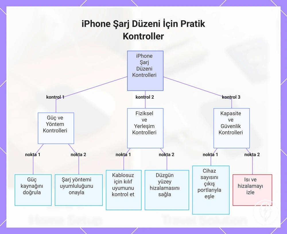 iPhone Şarj Düzeni İçin Pratik Kontroller