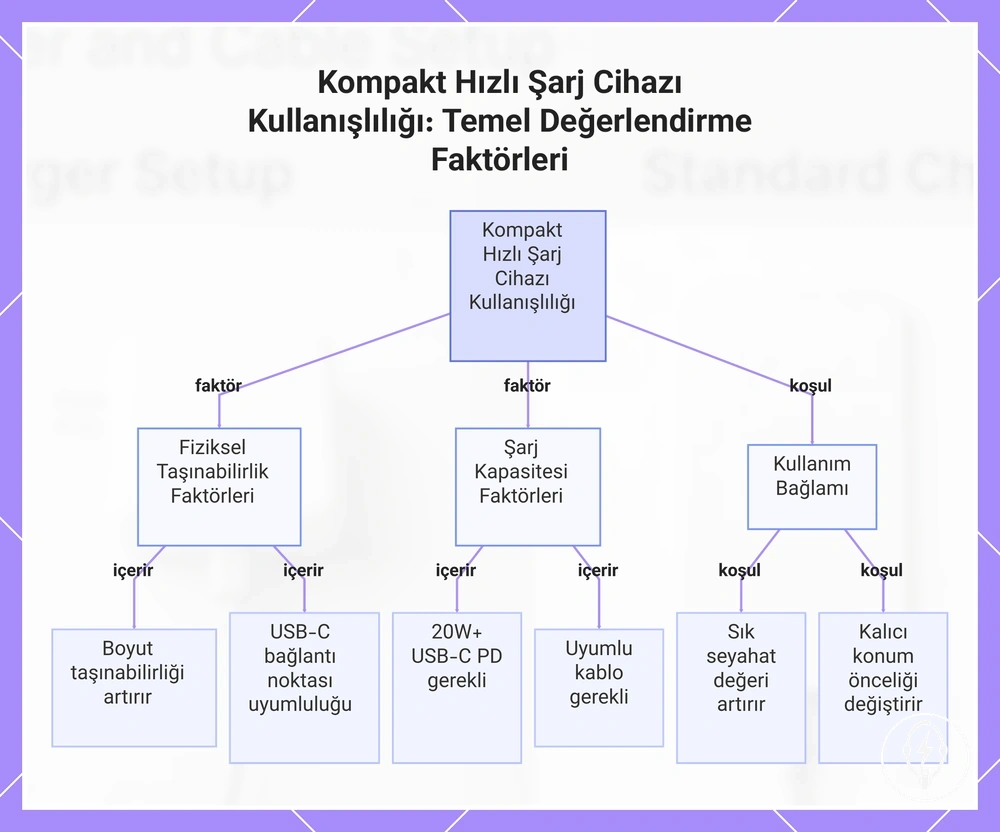 Kompakt Hızlı Şarj Cihazı Kullanışlılığı: Temel Değerlendirme Faktörleri