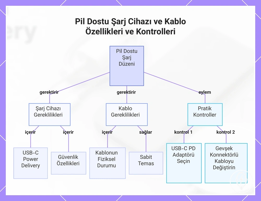 Pil Dostu Şarj Cihazı ve Kablo Özellikleri ve Kontrolleri