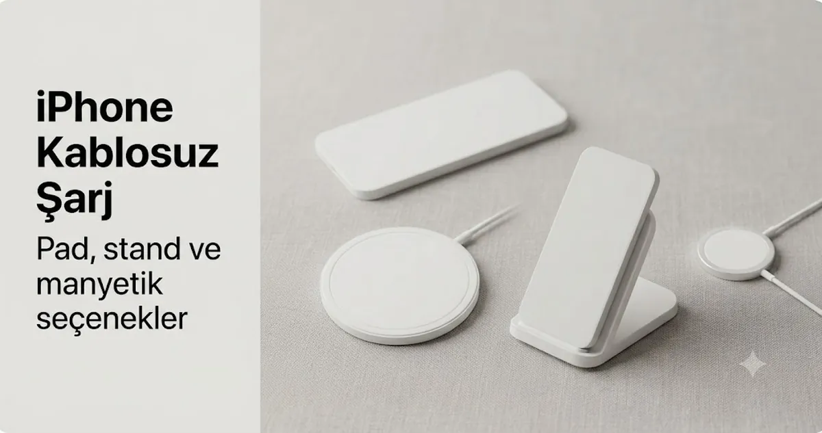 Pad, stand ve manyetik şarj seçenekleri dahil iPhone kablosuz şarj aksesuarları