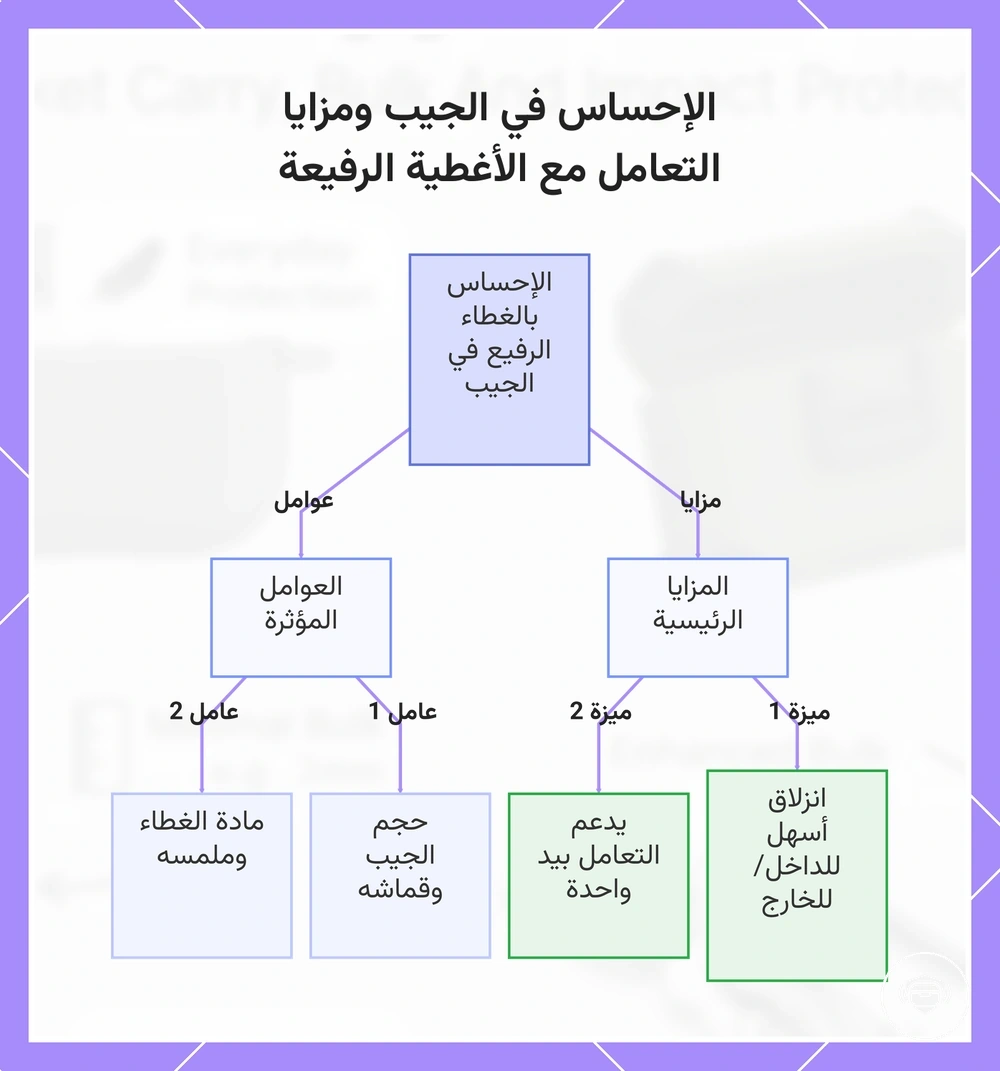 الإحساس في الجيب ومزايا التعامل مع الأغطية الرفيعة