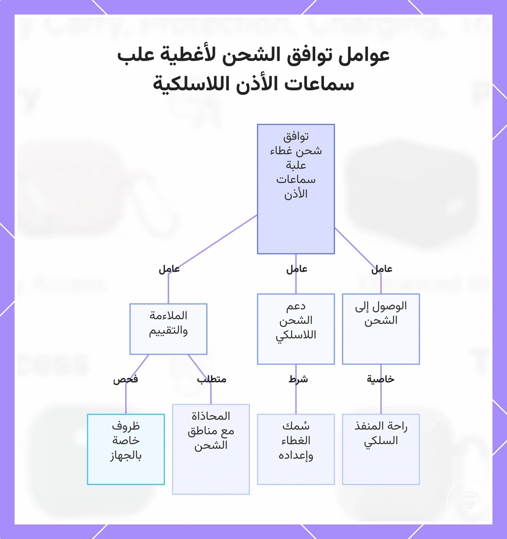عوامل توافق الشحن لأغطية علب سماعات الأذن اللاسلكية