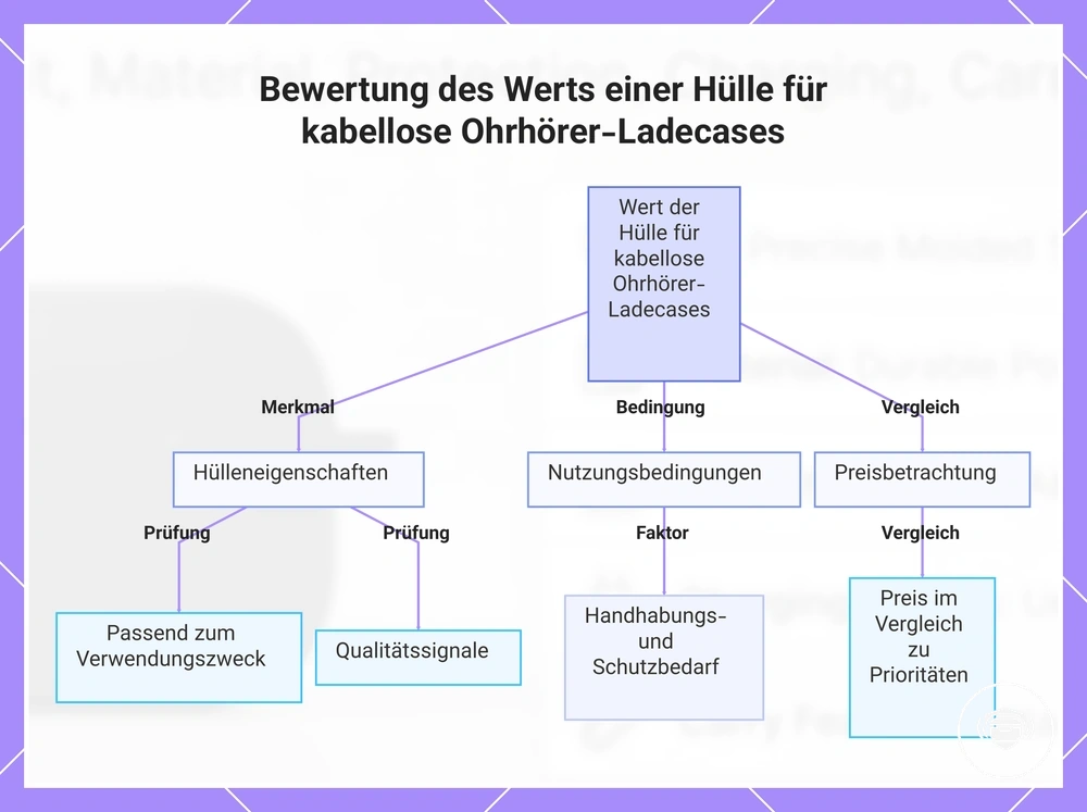 Bewertung des Werts einer Hülle für kabellose Ohrhörer-Ladecases