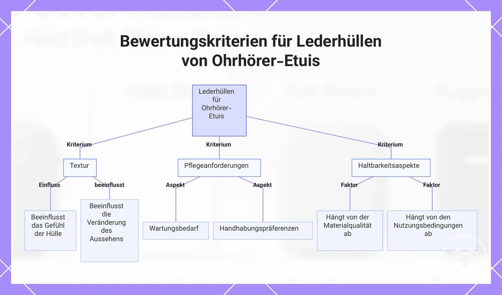 Bewertungskriterien für Lederhüllen von Ohrhörer-Etuis