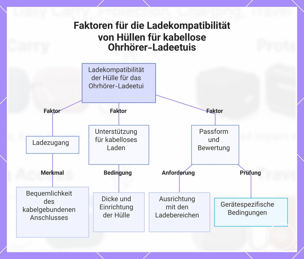 Faktoren für die Ladekompatibilität von Hüllen für kabellose Ohrhörer-Ladeetuis