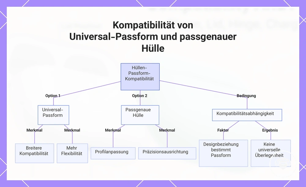 Kompatibilität von Universal-Passform und passgenauer Hülle