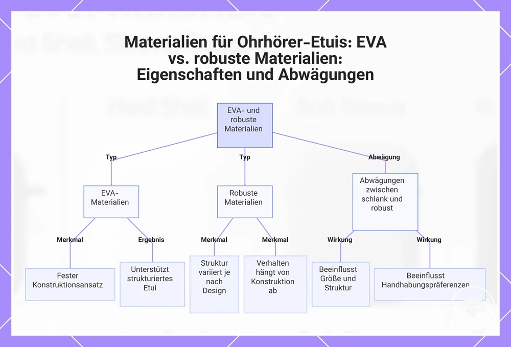 Materialien für Ohrhörer-Etuis: EVA vs. robuste Materialien: Eigenschaften und Abwägungen