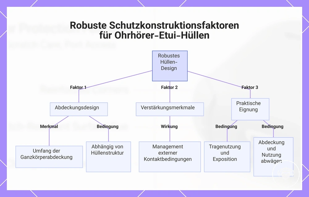 Robuste Schutzkonstruktionsfaktoren für Ohrhörer-Etui-Hüllen
