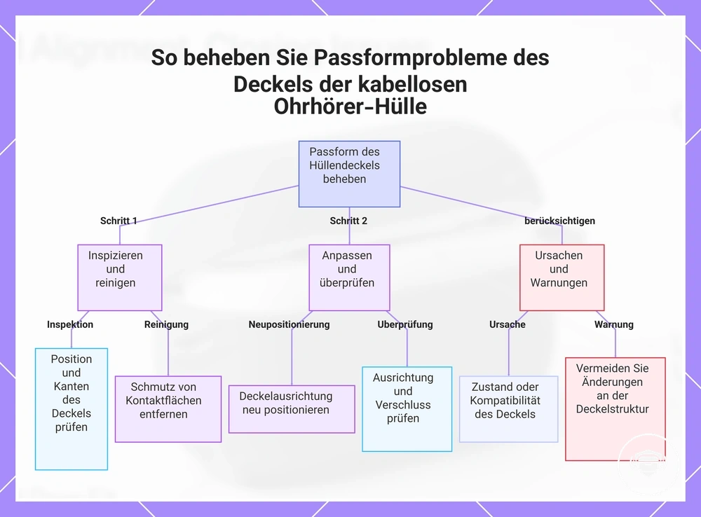 So beheben Sie Passformprobleme des Deckels der kabellosen Ohrhörer-Hülle