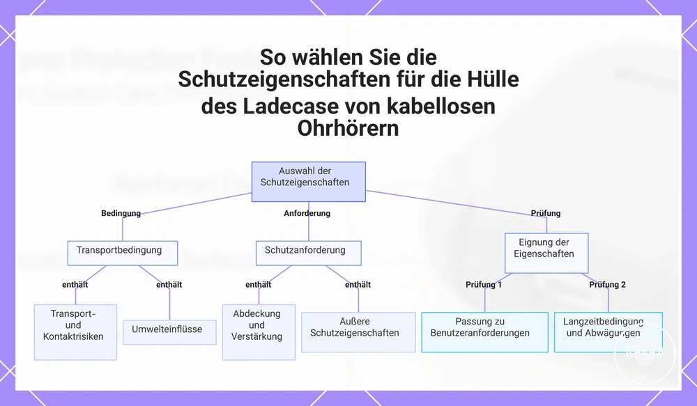 So wählen Sie die Schutzeigenschaften für die Hülle des Ladecase von kabellosen Ohrhörern