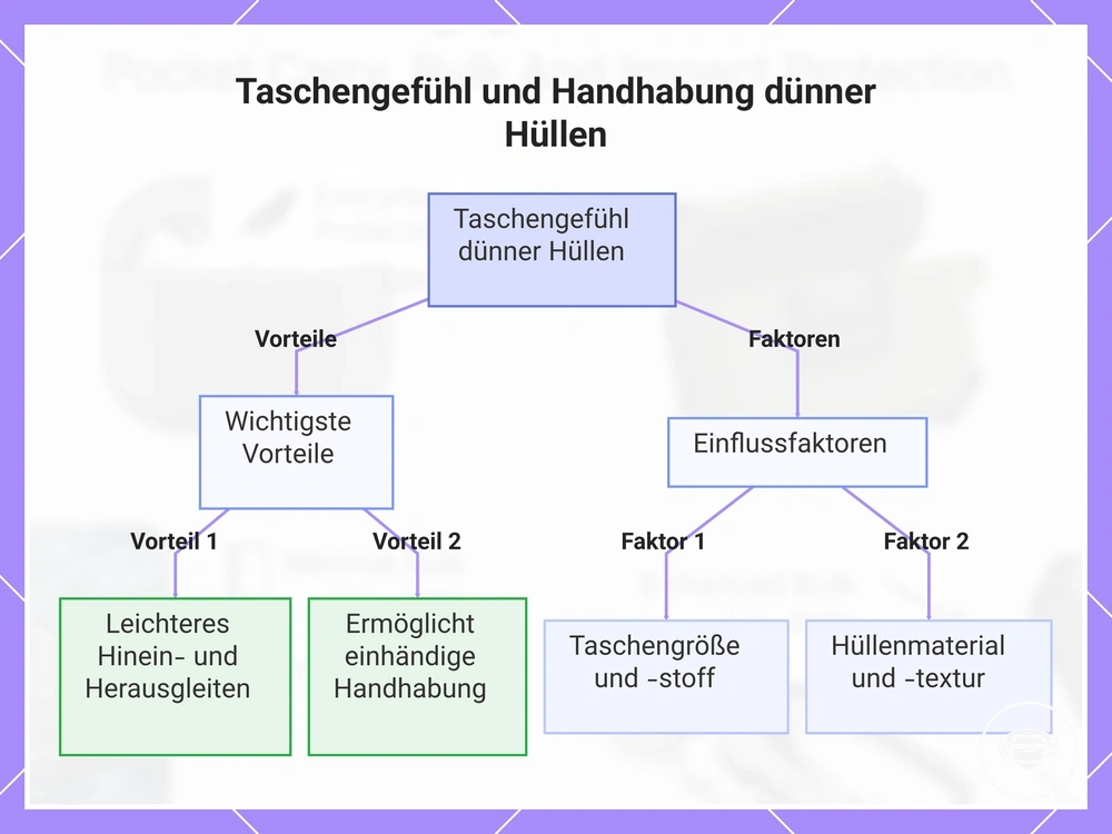 Taschengefühl und Handhabung dünner Hüllen