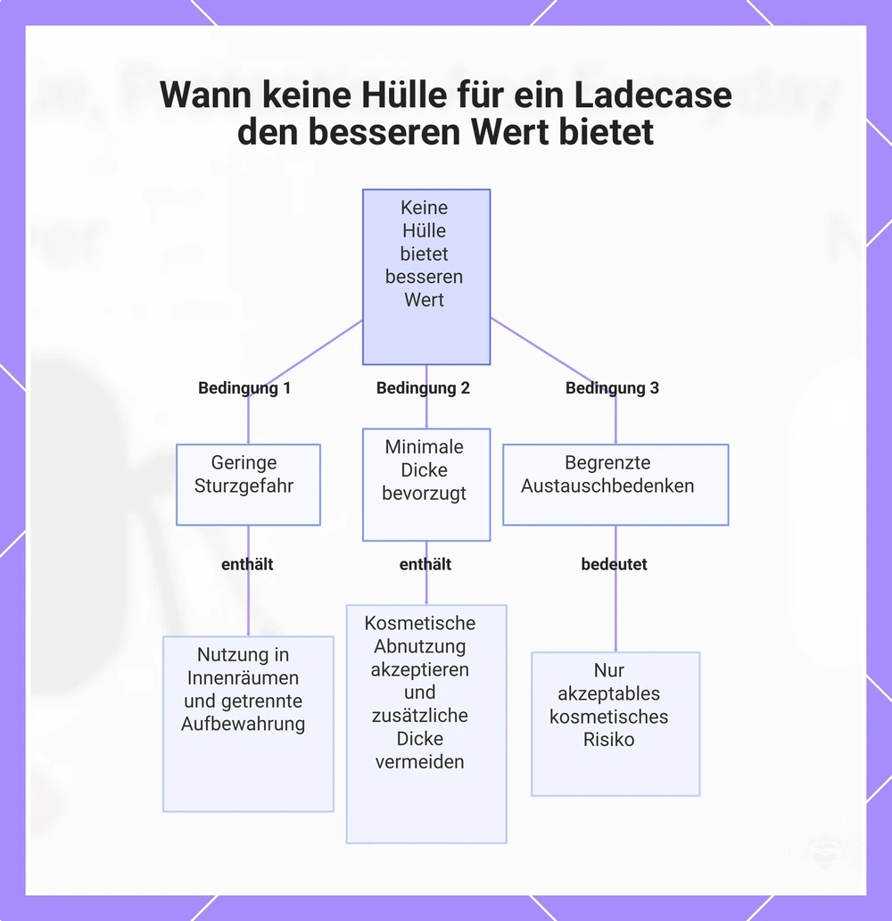 Wann keine Hülle für ein Ladecase den besseren Wert bietet
