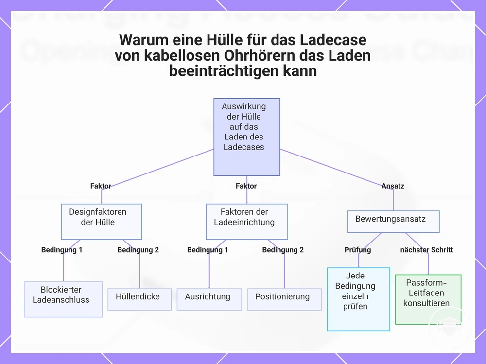 Warum eine Hülle für das Ladecase von kabellosen Ohrhörern das Laden beeinträchtigen kann