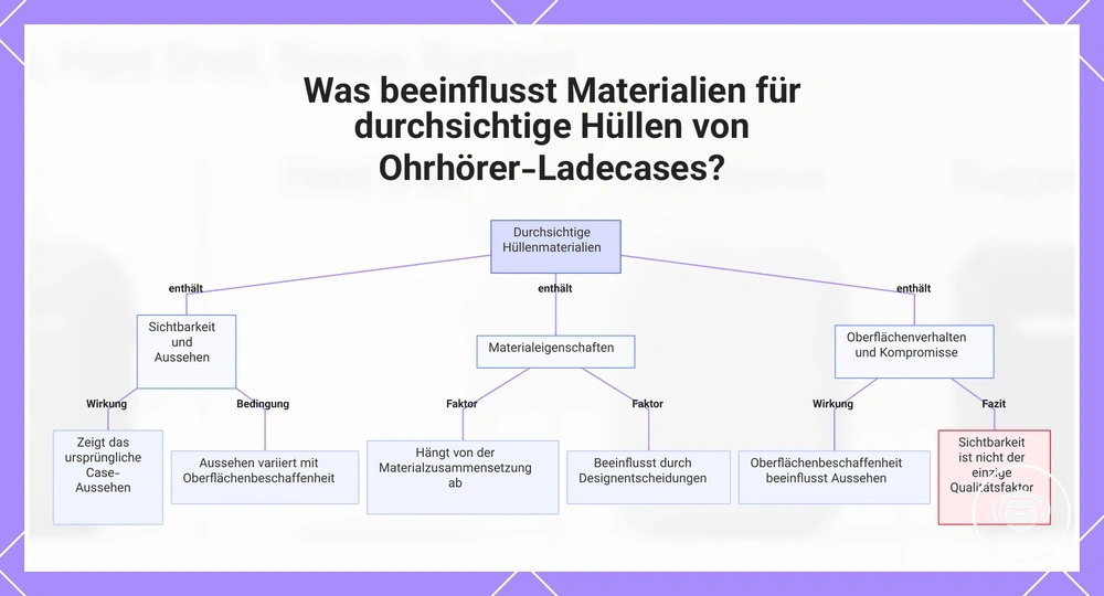 Was beeinflusst Materialien für durchsichtige Hüllen von Ohrhörer-Ladecases?