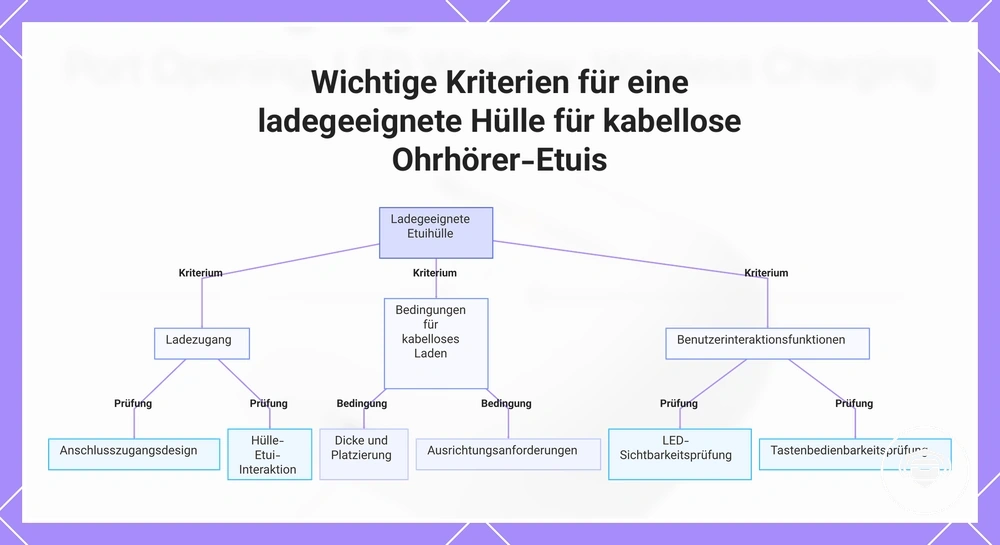 Wichtige Kriterien für eine ladegeeignete Hülle für kabellose Ohrhörer-Etuis