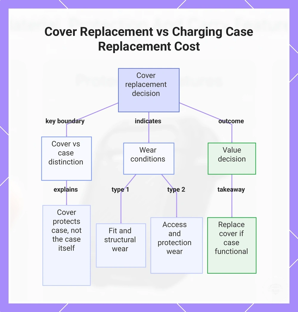 Cover Replacement vs Charging Case Replacement Cost