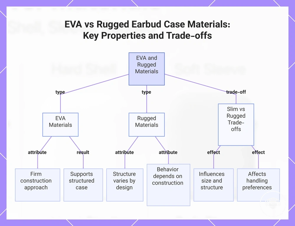 EVA vs Rugged Earbud Case Materials: Key Properties and Trade-offs